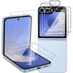 Pour samsung galaxy z flip 6 5g verre tremp� 2 + 2 + 2 pi�ces interne tpu protecteurs d�cran + retour ...
