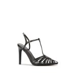 Sandales ajour�es en simili � multiple brides. dot�es dune bride � boucle m�tallique. pour femme - sandales ...