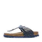 Sandales - beppi - marine / pois - tige basse - semelle en cuir - synthétique Sandales - beppi - marine / pois - tige basse - semelle en cuir - synthétique