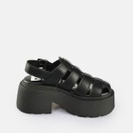 Sandales compenses femme buffalo vicious fisher - vegan nappa