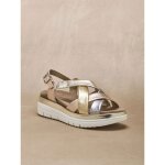 Sandales compens�es semelle amovible femme p�diconfort