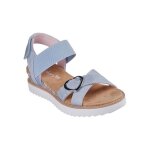 Sandales enfant skechers miss desert kiss bleues � talon compens� - confort et �l�gance pour filles (285) ...
