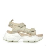 Sandales femme buffalo binary track - vegan lycra / rubber
