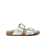 Sandales femme - geox - brionia r b - blanc - bride r�glable - semelle respirante
