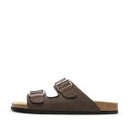 Sandales marrons lisses homme schott arthur