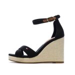 Sandales noires femme tommy hilfiger flag