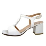 Sandale - nu pieds pour femmes - osvaldo pericoli - cuir blanc