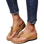 Sandale orthop�diques femme claquette semelle epaisse flip flops enfiler bout ouvert sandale piscine ...