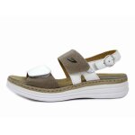 Sandales orthop�diques - femme - stiledivita - cuir - blanc / beige