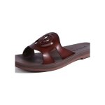 Sandales plates femme oncai - marron - taille 40 - antidrapantes - confortables et lgantes