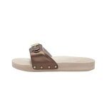 Sandale scholl pescura flat leather - marron - femme - plat
