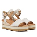 Sandales en toile blanche pour femmes - eur 36