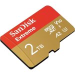Sandisk extreme microsdxc? uhs - i carte m�moire micro sdxc 2to vitesse jusqu� 240 mb / s et 140 mo / ...