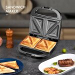 Sandwich maker mini machine  sandwich lectrique avec plaques antiadhsives contrle automatique de ...