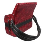 Sangles accordon - aramox - 1 paire de bretelles en cuir pu  longueur rglable - noir