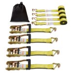 Sangles darrimage  cliquet - duoku - rsistance  la rupture 2268 kg - 2 x 15 - double crochet en j ...
