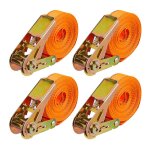 Sangles darrimage relaxdays 4 pices 6 m 500 kg scurisation chargement voiture remorque indchirables ...