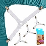 Sangles de drap de lit 4 pièces attache de drap - housse triangle sangle de matelas élastique sangle ... Sangles de drap de lit 4 pièces attache de drap - housse triangle sangle de matelas élastique sangle ...