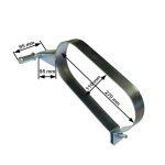 Sangle echappement pour peugeot 206 cote droit (1 piece)