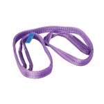 Sangle �lingue plate double de levage avec boucles - 1t - longueur 2m