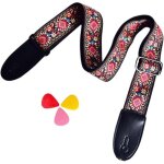 Sangle de guitare - guitare basse avec bandouli�re - cadeau guitare acoustique portable - avec accessoires ...