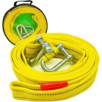 Sangle de remorquage haute r�sistance avec deux crochets de s�curit� en d pour treuil capacit� de 5 tonnes ...