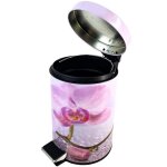 Sanilo poubelle de salle de bain 3l avec système d?abaissement automatique - blooming Sanilo poubelle de salle de bain 3l avec système d?abaissement automatique - blooming