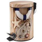 Sanilo poubelle de salle de bain 3l avec syst�me d?abaissement automatique - maritime