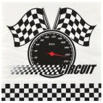 Santex 8827 - 99, sachet de 20 serviettes formule 1 racing en papier 33x33cm
