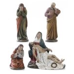 Santon - figurine religieuse de noel paben articoli religiosi paben lot de 4 statues en resine de 13 ...