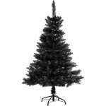 Sapin artificiel noir reflets vert - 180 cm - blooming