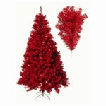 Sapin artificiel rouge 2m10 1400 branches