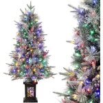 Sapin lumineux de noël lunsy de 120 cm avec 150 lumières et 8 modes une source de lumière festive Sapin lumineux de noël lunsy de 120 cm avec 150 lumières et 8 modes une source de lumière festive