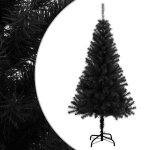 Sapin de noël - arbre de noël artificiel avec support noir 150 cm pvc Sapin de noël - arbre de noël artificiel avec support noir 150 cm pvc