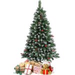 Sapin de noël artificiel de 1. 8 m de haut - 600 branches daspect naturel en pvc - avec pied métallique ... Sapin de noël artificiel de 1. 8 m de haut - 600 branches daspect naturel en pvc - avec pied métallique ...