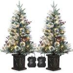 Sapin de noël artificiel 90cm sapin de noel enneige avec led 78 lumières 8 modes décoration de noël pot ... Sapin de noël artificiel 90cm sapin de noel enneige avec led 78 lumières 8 modes décoration de noël pot ...