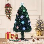 Sapin de noël artificiel lumineux 90cm avec fibre optique led et 85 branches Sapin de noël artificiel lumineux 90cm avec fibre optique led et 85 branches
