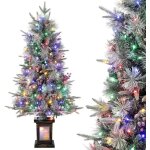 Sapin de nol artificiel lumineux fibre optique multicolore - lunsy - sapin fibre optique 120 cm 150 ...