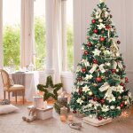 Sapin de noël branches darbre réalistes - cremlank - en pvc - pieds amovibles - faciles à assembler - ... Sapin de noël branches darbre réalistes - cremlank - en pvc - pieds amovibles - faciles à assembler - ...