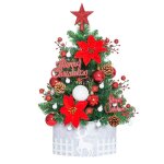 Sapin de nol - gigicial - mini sapin - 60 cm - pvc - rouge