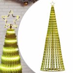 Sapin de no�l � led - vidaxl - 475 led - blanc chaud - 247 cm - 8 effets lumineux - usage int�rieur et ...