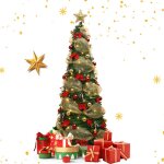 Sapin de no�l lumineux pliable 1. 5m - arbre de no�l fibre optique avec 100 leds - d�corations de no�l ...