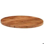 Sarazyj@(rond)plateau de table - dessus de table �40x25 cm rond bois massif dacacia home315307