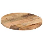 Sarazyj@(rond)plateau de table - dessus de table � 40x25 cm rond bois massif de manguier brut home842799 ...