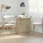 Sarazyj@table de salle � manger table haute console ch�ne sonoma 110 x 60 x 75 cm - 4 / 6 places home798109 ...