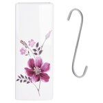 Saturateur en cramique edanti humidificateur radiateur en cramique blanche motif de fleurs roses