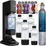 Saturateur deau gazeuse - spinel - bubbleon - 4 bouteilles - bpa free - 6 boissons sans sucre