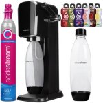 Saturateur eau gazeuse - sodastream - art noir - bouteille 1l - 6 saveurs bolero - quick connect