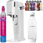 Saturateur eau gazeuse - sodastream - art white - avec bouteille 1l quick connect et 6 boissons bolero ...