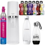 Saturateur eau gazeuse - sodastream - terra white - 2 bouteilles quick connect - 6 saveurs sans sucre ...